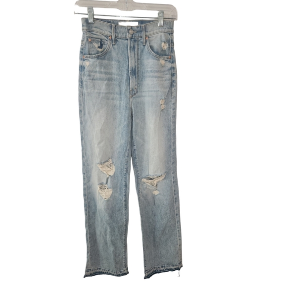 MOTHER Superior Higwaisted Tunnel Vision Sneak Undone Vacation Temptation 25 - Picture 2 of 9